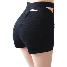 Hollow Out Black Skinny High Waist Shorts 2017 Summer New Women White Slim Sexy Denim Shorts Plus Size Short Jeans feminino
women