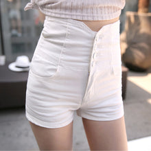Hollow Out Black Skinny High Waist Shorts 2017 Summer New Women White Slim Sexy Denim Shorts Plus Size Short Jeans feminino
women