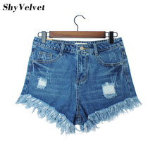 Hot sale / 2017 New Fashion women's jeans Summer Mid Waist  Denim Shorts Casual women Jeans Shorts Hole Shorts Hot Plus Size
women