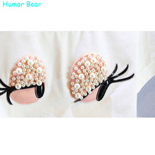 Humor Bear Girls Clothing Set Pearl Girls Clothes Set Lovely Long Eyelashes Toddler Girl tops + Pants Girls Suit Kids Clothes
kids