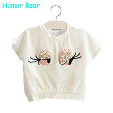 Humor Bear Girls Clothing Set Pearl Girls Clothes Set Lovely Long Eyelashes Toddler Girl tops + Pants Girls Suit Kids Clothes
kids