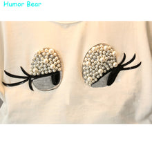 Humor Bear Girls Clothing Set Pearl Girls Clothes Set Lovely Long Eyelashes Toddler Girl tops + Pants Girls Suit Kids Clothes
kids