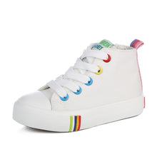 Kids Shoes For Girl Children canvas shoes boys Candy color laces 2017 Spring Autumn white sneakers children single shoes girls-kids