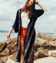 Long Cardigans Women 2017 Spring Summer New Bohemian Chiffon Long Cardigan Women Casual Trench Coat MF170419-women