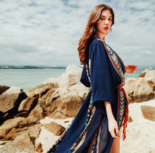 Long Cardigans Women 2017 Spring Summer New Bohemian Chiffon Long Cardigan Women Casual Trench Coat MF170419-women