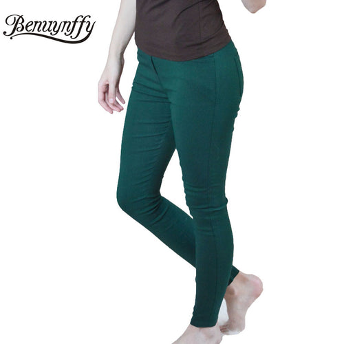 New Fashion 2017 Spring and Summer Plus Size Women's Clothing 3XL White Pencil Pants Ladies Cotton High Waist Elastic Trousers
women