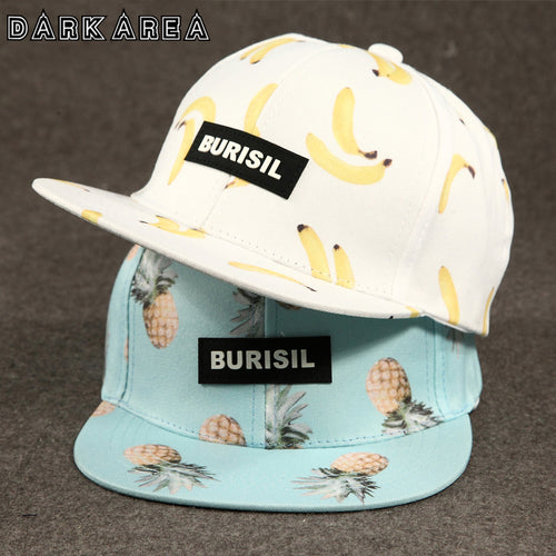 New Fastion Fruit pattern Snapback Caps Adult & Kids Hat Caps Children Baseball Caps For Boys Girls Sun Hip Hop Summer Hat
kids