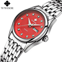 New Women Watches Brand Luxury 50m Waterproof Date Clock Ladies Quartz Sports Wrist Watch Women Silver Bracelet relogio feminino
women