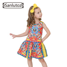 Sanlutoz Girls Clothes Brand Girls Dress Princess Party Kids Children Clothing Toddler 2017 Kids Fun
kids
