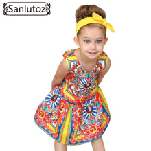 Sanlutoz Girls Clothes Brand Girls Dress Princess Party Kids Children Clothing Toddler 2017 Kids Fun
kids