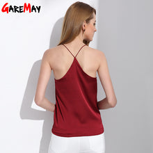 Silk Halter Top Women Camisole 2017 Summer Style Sexy Sleeveless Vest Slim White Crop Top Women Camis Roupas Femininas 3XL Y328a
women
