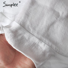 Simplee Ruffles high waist shorts women Sexy drawstring beach summer shorts Loose elastic waist streetwear shorts
women