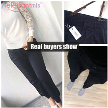 Special Offer Aelegantmis High Quality 100% Cotton High Waist Harem Pants Women Spring Casual Overalls Pants Female 2017 New
women