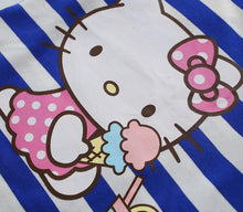 Summer Kids dresses for girls 2-8Y Striped Cartoon Girls dress Donald Duck Print two sides pocket vestido children baby clothes
kids