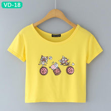 TRERONINAE crop top women 2017 summer short t shirt cotton camiseta female o-neck sexy loose blusas short sleeve tees shirt
women
