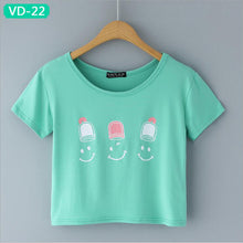 TRERONINAE crop top women 2017 summer short t shirt cotton camiseta female o-neck sexy loose blusas short sleeve tees shirt
women