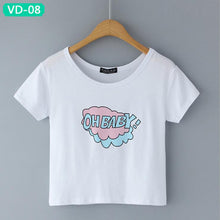 TRERONINAE crop top women 2017 summer short t shirt cotton camiseta female o-neck sexy loose blusas short sleeve tees shirt
women