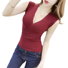 Tank Top vetement femme 11 Colors Fashion Vest Casual Sleeveless Sexy V-Neck Women Summer Korean Knitted Cotton Womens Clothes
women