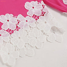 Tengeio Plus Size Women Clothing Top Femme Net Yarn 3/4 Batwing Sleeve Summer Casual white floral Lace Blouse Shirt Camisas Muje
women