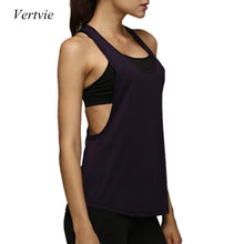 Vertvie 2017 Yoga Crop Top Women Sleeveless Backless Running Sports T Shirts Quick Dry Jogging Gym Fitness Tank Top Sportwear
women