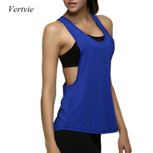 Vertvie 2017 Yoga Crop Top Women Sleeveless Backless Running Sports T Shirts Quick Dry Jogging Gym Fitness Tank Top Sportwear
women