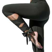 Women Ballerina Yoga Pants Sport Leggings Fitness Cross Yoga High Waist Ballet Dance Tight Bandage Yoga Cropped Pants Sportswear
women
