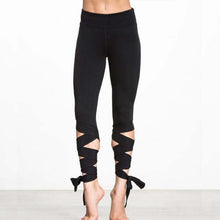 Women Ballerina Yoga Pants Sport Leggings Fitness Cross Yoga High Waist Ballet Dance Tight Bandage Yoga Cropped Pants Sportswear
women