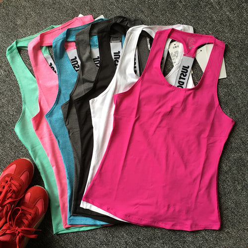 Women Gym Sports Vest Sleeveless Shirts Tank Tops Vest Fitness Running Clothes Tight Quick Dry Tank Tops Singlets P067 Yoga Top
women