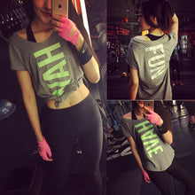 Women Yoga Shirts Sports Fitness Short Sleeve T Shirt Ladies Running Loose Women's Quick Dry tights Tees Tops Clothing
women