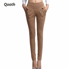 Women's Summer  Trouser Fashion Full Length Pocket Plus size 3XL Loose Casual Harem Pants DF181
women