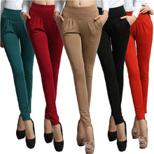 Women's Summer  Trouser Fashion Full Length Pocket Plus size 3XL Loose Casual Harem Pants DF181
women