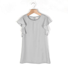 Wonder Woman Summer T-Shirt Top Ruffle Sleeveless Chiffon Shirts Blusa Tunic Cheap Clothes China 2017 Fashion Women Tops LJ9123Z
women