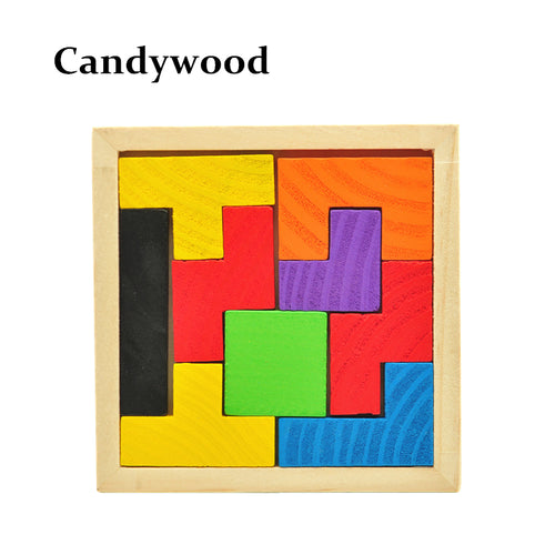 Wooden Tetris Game Educational Jigsaw Puzzle Toys Wood Tangram Brain-Teaser Puzzle Preschool Children Kids Toy
kids