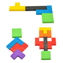 Wooden Tetris Game Educational Jigsaw Puzzle Toys Wood Tangram Brain-Teaser Puzzle Preschool Children Kids Toy
kids