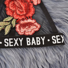 iShine Fashion Summer Sexy Spaghetti strap black rose embroidery camis Camisole Bralet Bustier tank Cropped backless women Tops
women