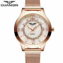 montre femme GUANQIN 2017 Women Dress Watches Women's Fashion Top Brand Stainless Steel Bracelet Quartz Watch relogio feminino-Women