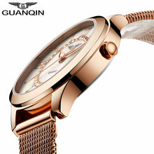 montre femme GUANQIN 2017 Women Dress Watches Women's Fashion Top Brand Stainless Steel Bracelet Quartz Watch relogio feminino-Women