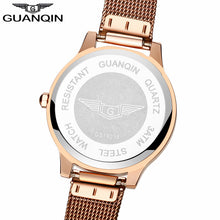 montre femme GUANQIN 2017 Women Dress Watches Women's Fashion Top Brand Stainless Steel Bracelet Quartz Watch relogio feminino-Women