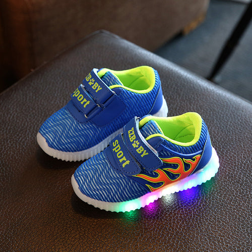 new boys children luminous shoes sneakers with Lighted Led casual girls glowing sneakers kids shoes-kids