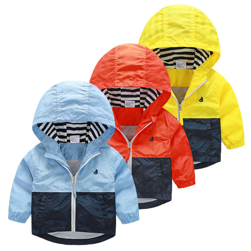 Kids Toddler Boys Jacket Coat Spring Autumn Hooded Windbreaker For Children Outerwear Minnie Baby Clothes infant Blazer Clothing