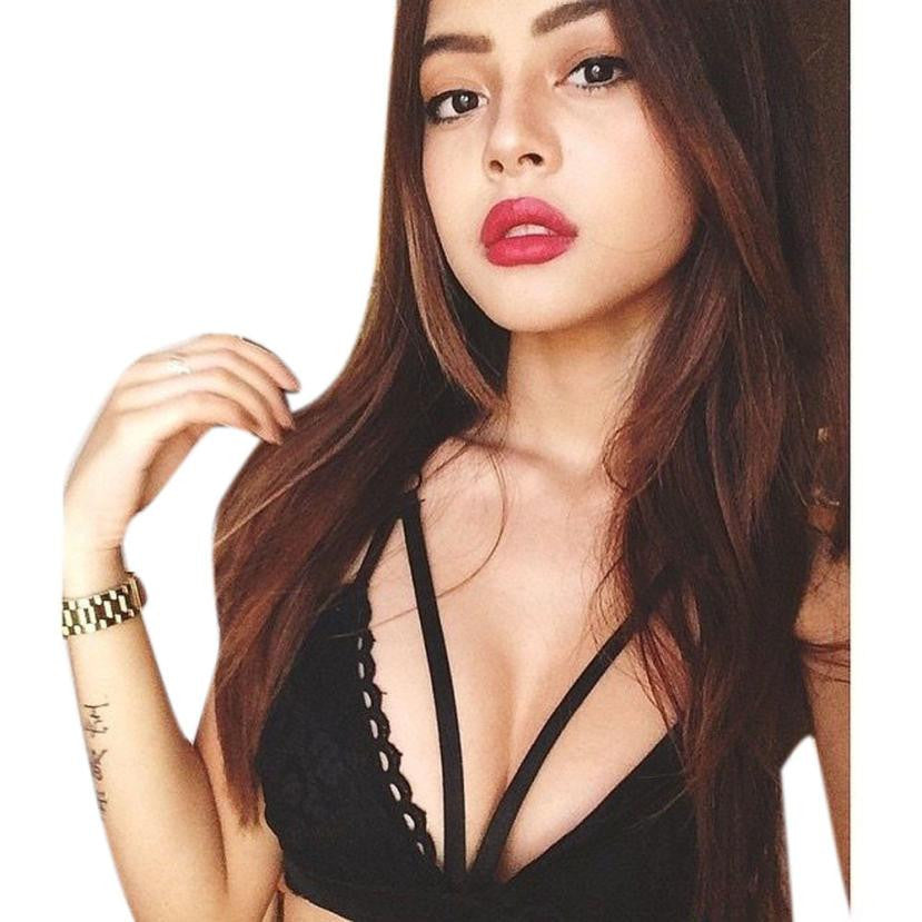 Tops Women 2016 Lace Top Crop Newest Summer Women  Floral Bralette Bralet Bra Bustier Crop Top Cami Unpadded Tank