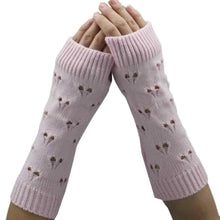 Brand New Women Fashion Knitted Arm Wrist Fingerless Winter Gloves Soft Warm Mitten gants femme #LSN