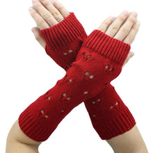 Brand New Women Fashion Knitted Arm Wrist Fingerless Winter Gloves Soft Warm Mitten gants femme #LSN