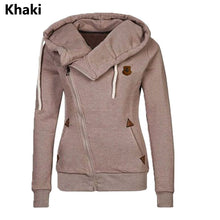New Fashion Solid Women Hoodies Sweatshirts Spring Autumn Hoodies Women Zipper Design Thicken Hoody Women Hoody Sweatshirt