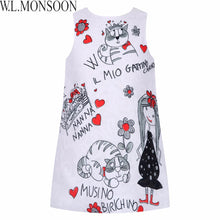 Princess Dress for Girls Clothes Character Printed Robe Fillette Costumes for Children Clothing 2017 Brand Girls Dresses Kids