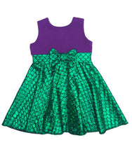 the little mermaid tail princess ariel dress cosplay costume kids for girl fancy green dress