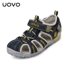 UOVO brand 2017 summer beach kids shoes closed toe sandals for boys and girls designer toddler sandals for 4 - 15 years old kids