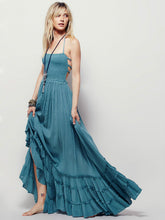 2017 Beach dress sexy dresses boho bohemian people Holiday summer long backless cotton women party hippie chic vestidos mujer