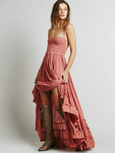 2017 Beach dress sexy dresses boho bohemian people Holiday summer long backless cotton women party hippie chic vestidos mujer