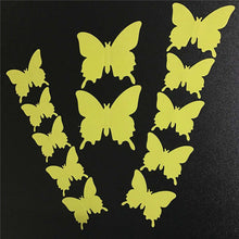 Hot Selling 12PCS 3D PVC Magnet Butterflies DIY Wall Sticker Home Decor Poster for Kids Rooms t Wall Decoration Drop Shipping